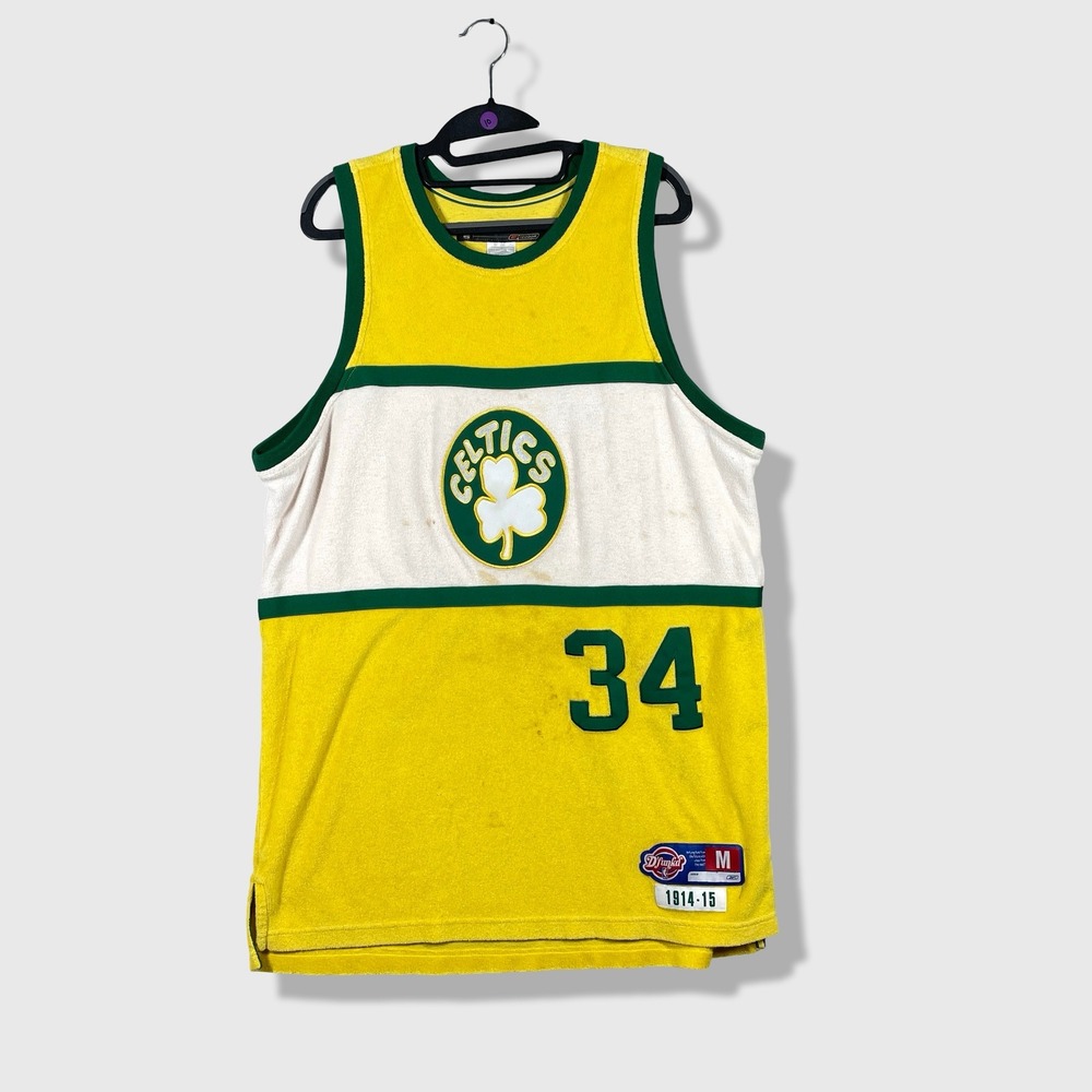 Reebok Boston Celtics Basketball Classic Jersey Mens M Paul Pierce 34 Terry